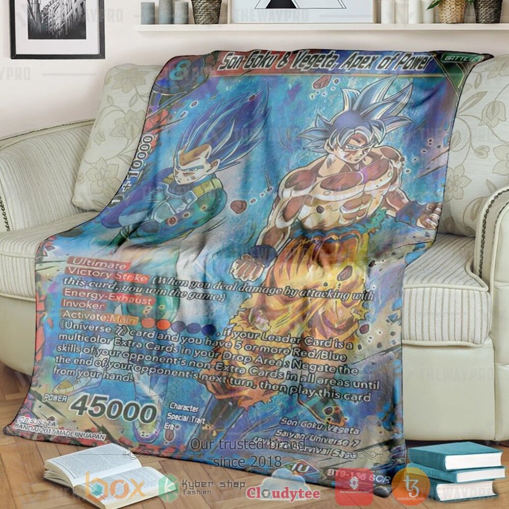 Anime Dragon Ball Son Goku Vegeta Apex Of Power Soft Blanket 2 Anime Dragon Ball Son Goku Vegeta Apex Of Power Soft Blanket 2