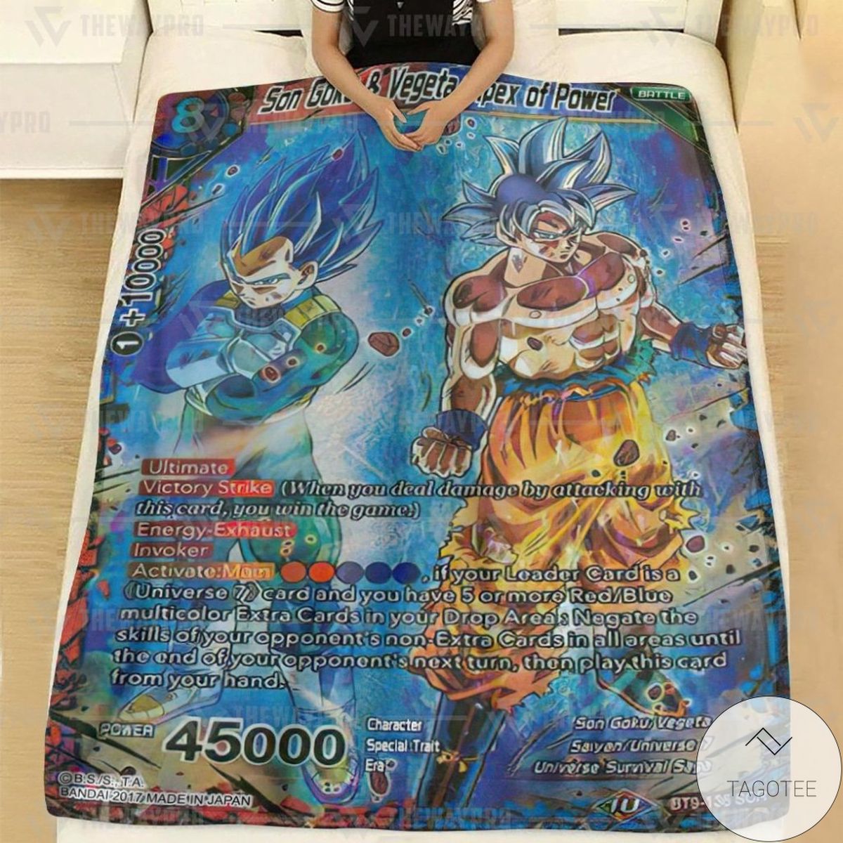 Anime Dragon Ball Son Goku Vegeta Apex Of Power Soft Blanket Anime Dragon Ball Son Goku Vegeta Apex Of Power Soft Blanket