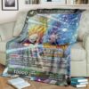 Anime Dragon Ball The Determined Super Saiyan Son Gohan Soft Blanket 2