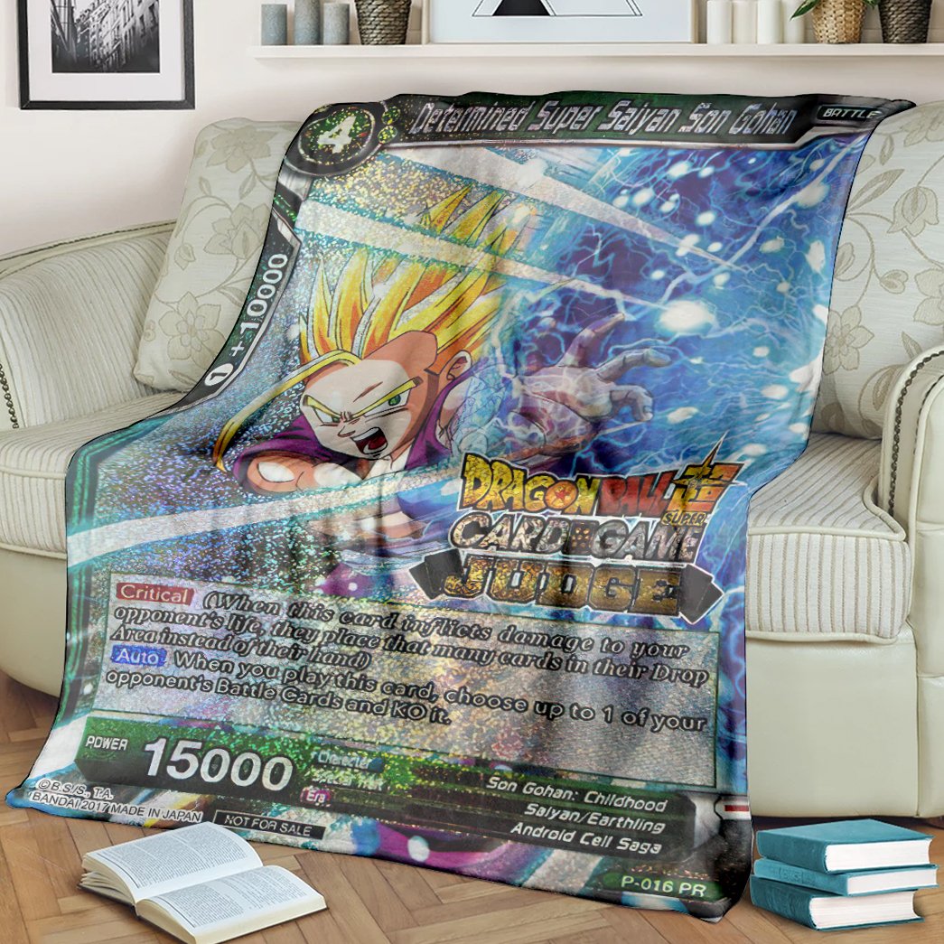 Anime Dragon Ball The Determined Super Saiyan Son Gohan Soft Blanket 2 Anime Dragon Ball The Determined Super Saiyan Son Gohan Soft Blanket 2