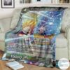 Anime Dragon Ball The Determined Super Saiyan Son Gohan Soft Blanket