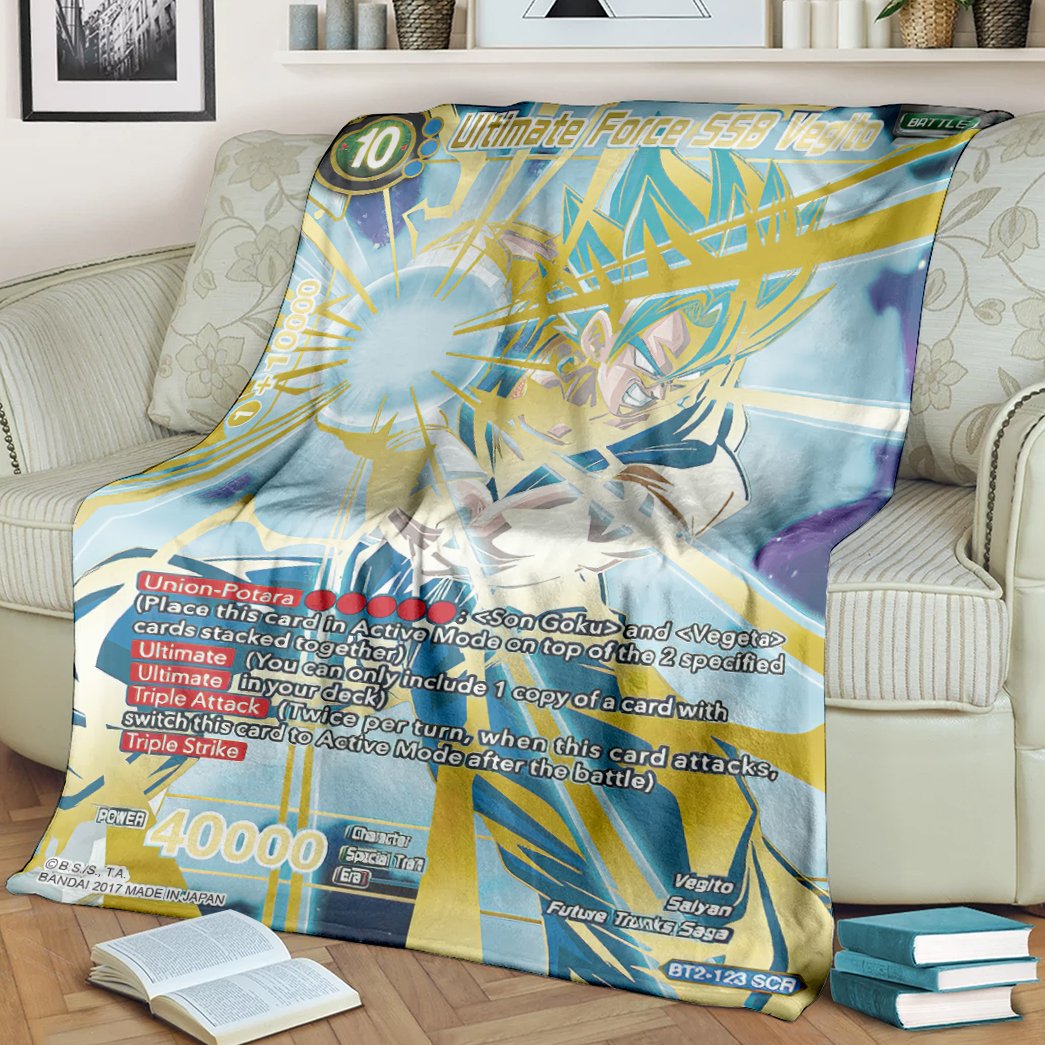 Anime Dragon Ball Ultimate Force Ssb Vegito Custom Soft Blanket 2 Anime Dragon Ball Ultimate Force Ssb Vegito Custom Soft Blanket 2