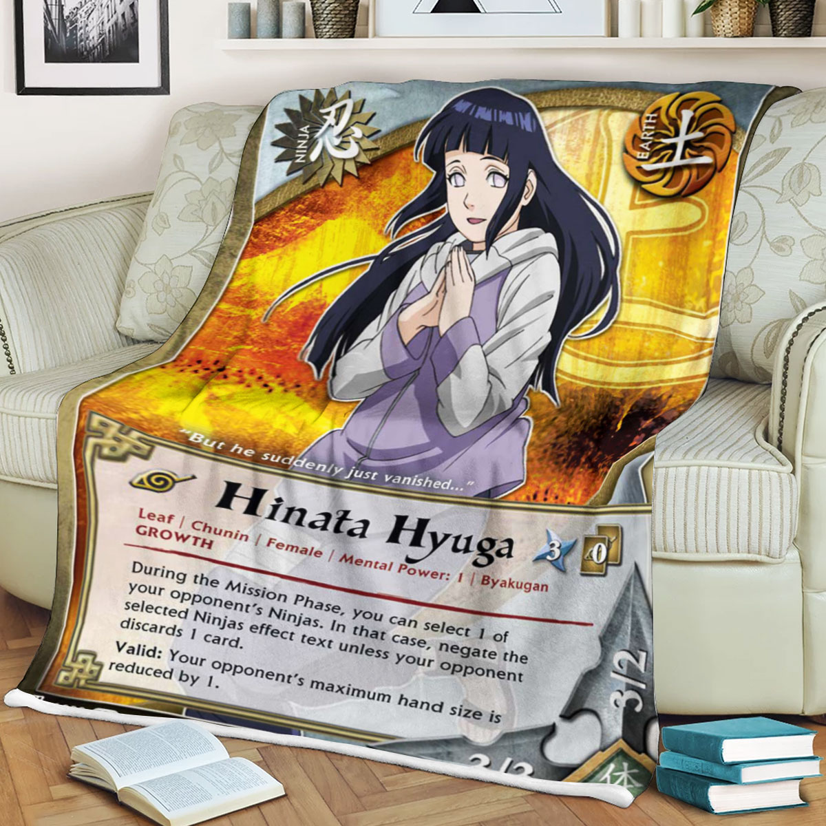 Anime Naruto Hinata Sherpa Blanket 2 Anime Naruto Hinata Sherpa Blanket 2