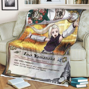 Anime Naruto Ino Yamanaka Sherpa Blanket