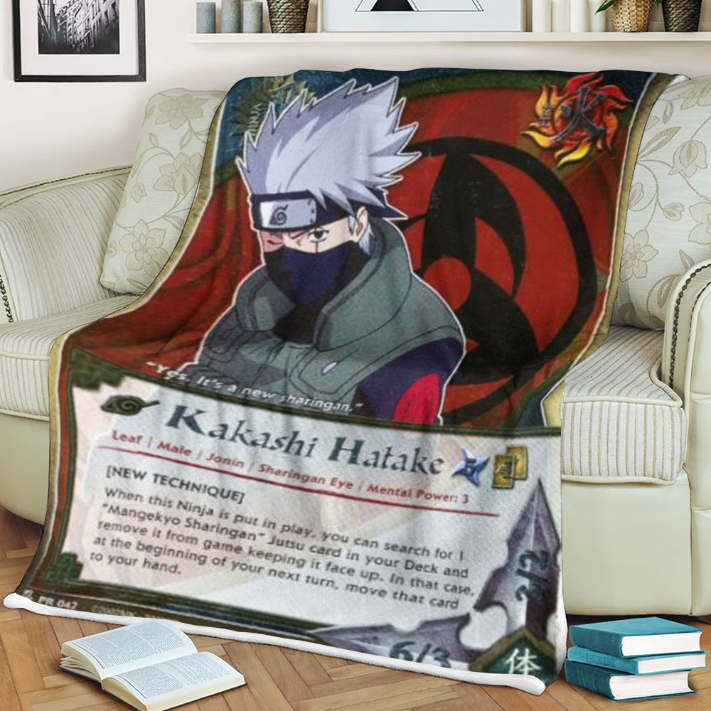 Anime Naruto Kakashi Sherpa Blanket Anime Naruto Kakashi Sherpa Blanket