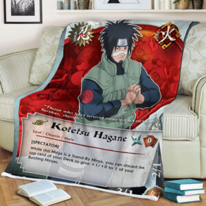 Anime Naruto Kotetsu Hagane Sherpa Blanket