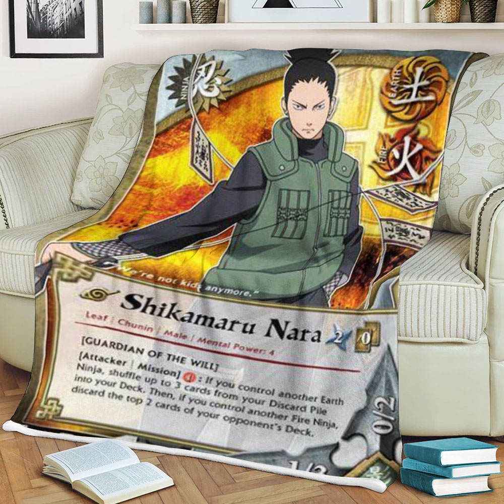 Anime Naruto Nara Sherpa Blanket Anime Naruto Nara Sherpa Blanket