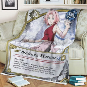 Anime Naruto Sakura Sherpa Blanket 2