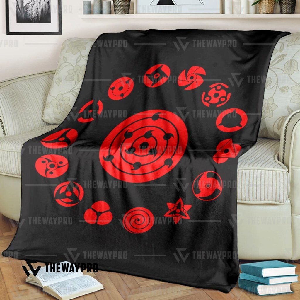Anime Naruto Shippuden Sharingan Set Blanket Anime Naruto Shippuden Sharingan Set Blanket