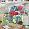 Anime Pkm Ball Guy Shining Fates Trainer Custom Soft Blanket