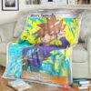 Anime Pkm Blues Tactics Trainer Custom Soft Blanket