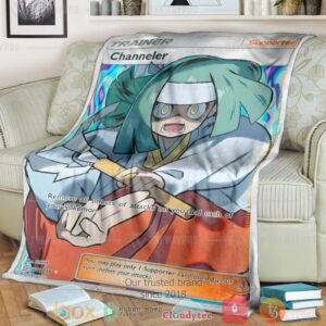 Anime Pkm Channeler Trainer Custom Soft Blanket