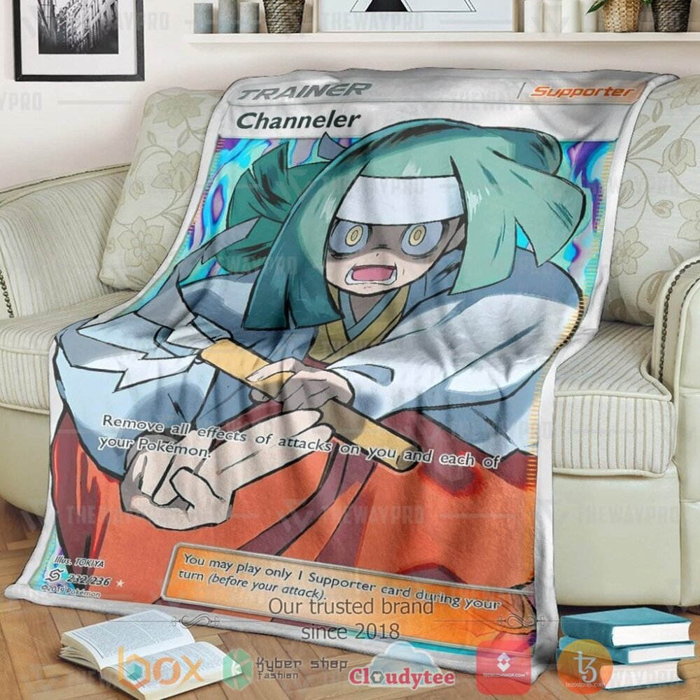 Anime Pkm Channeler Trainer Custom Soft Blanket Anime Pkm Channeler Trainer Custom Soft Blanket