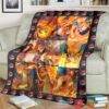 Anime Pkm Charizard Poke Ball Custom Soft Blanket