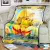 Anime Pkm Easter Pikachu Gx Custom Soft Blanket