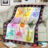 Anime Pkm Eeveelutions And Fruit Custom Soft Blanket