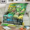 Anime Pkm Leaf Generation Tag Gx Custom Soft Blanket
