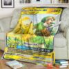 Anime Pkm Link And Pikachu Tag Team Gx Custom Soft Blanket