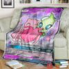 Anime Pkm Love Mew And Celebi Gx Custom Soft Blanket