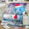 Anime Pkm New Christmas Mew Gx Custom Soft Blanket