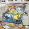 Anime Pkm Quarantine Tag Team Gx Custom Soft Blanket