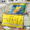Anime Pkm Surfing Pikachu Custom Soft Blanket