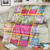 Anime Pkm Sylveon Cards Custom Soft Blanket