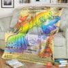 Anime Pkm Vmax Charizard Gold Card Custom Soft Blanket