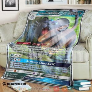 Anime Pokemon Alolan Persian Gx Cosmic Eclipse Soft Blanket 2