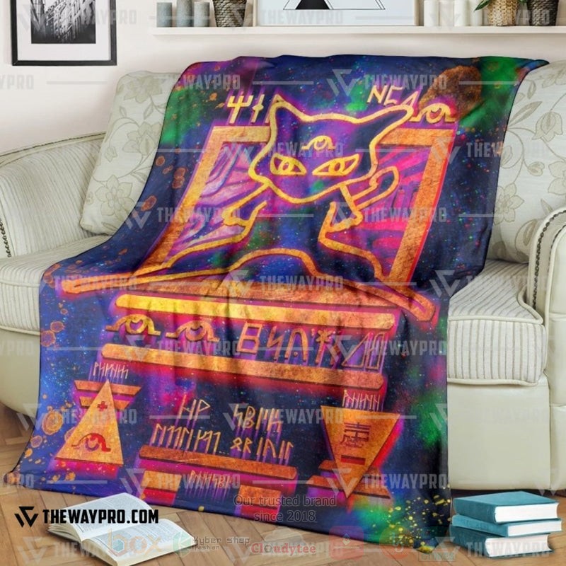 Anime Pokemon Ancient Mew Color Blanket Anime Pokemon Ancient Mew Color Blanket