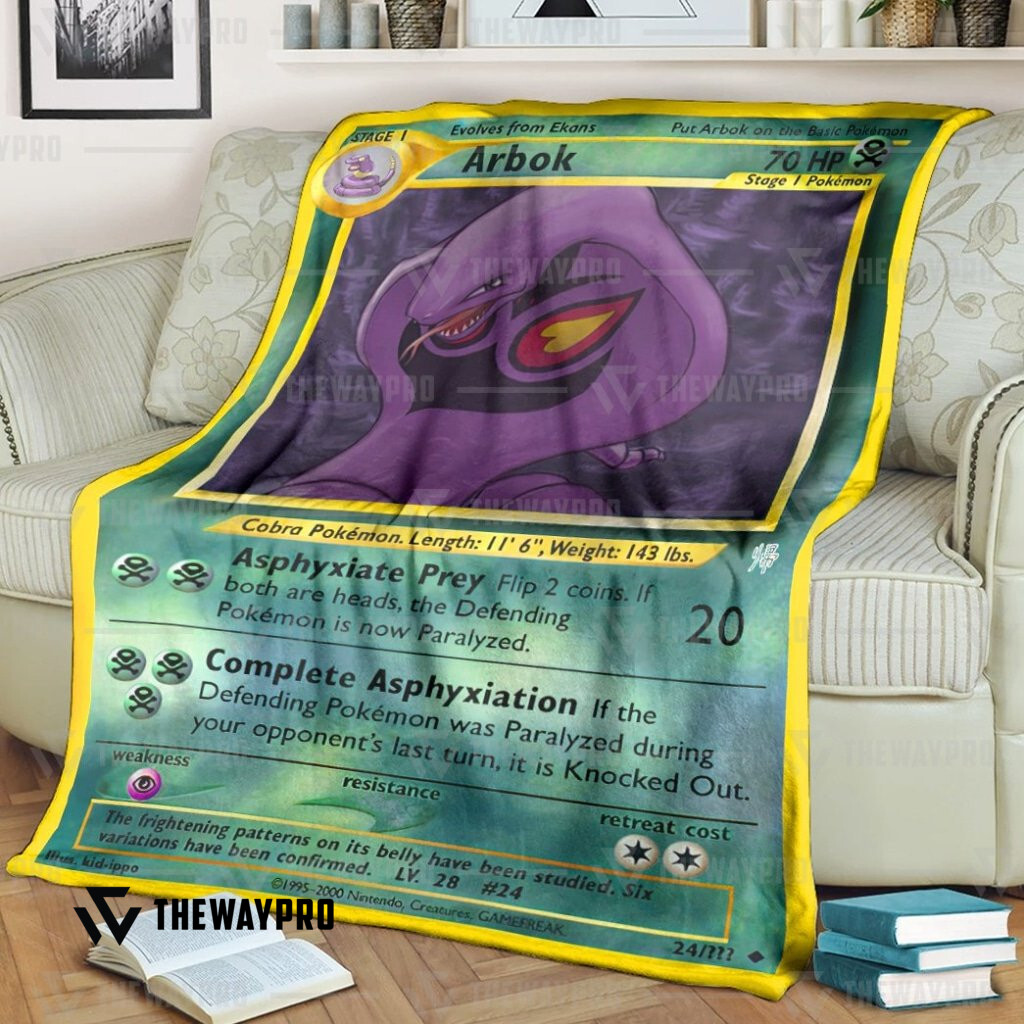 Anime Pokemon Arbok Blanket Anime Pokemon Arbok Blanket