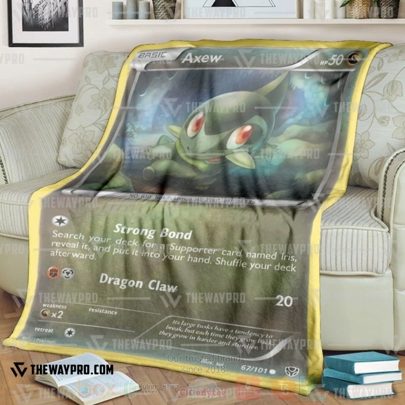 Anime Pokemon Axew Blanket 3 Anime Pokemon Axew Blanket 3