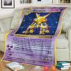 Anime Pokemon Basic Alakazam Soft Blanket