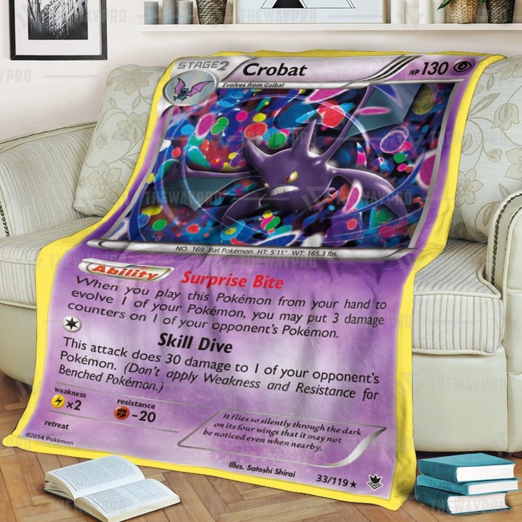 Anime Pokemon Basic Crobat Blanket Anime Pokemon Basic Crobat Blanket