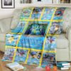 Anime Pokemon Blastoise Cards Version 2 Soft Blanket