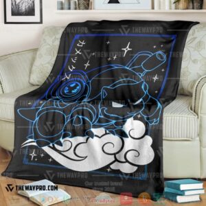Anime Pokemon Blastoise Cloud Black Soft Blanket
