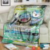 Anime Pokemon Blastoise Piplup Gx Cosmic Eclipse Soft Blanket