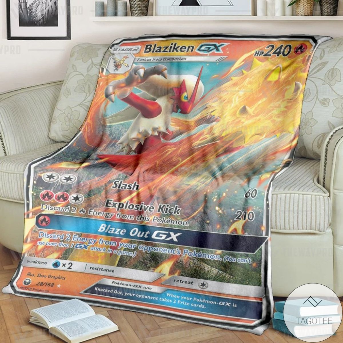 Anime Pokemon Blaziken Gx Custom Blanket Anime Pokemon Blaziken Gx Custom Blanket