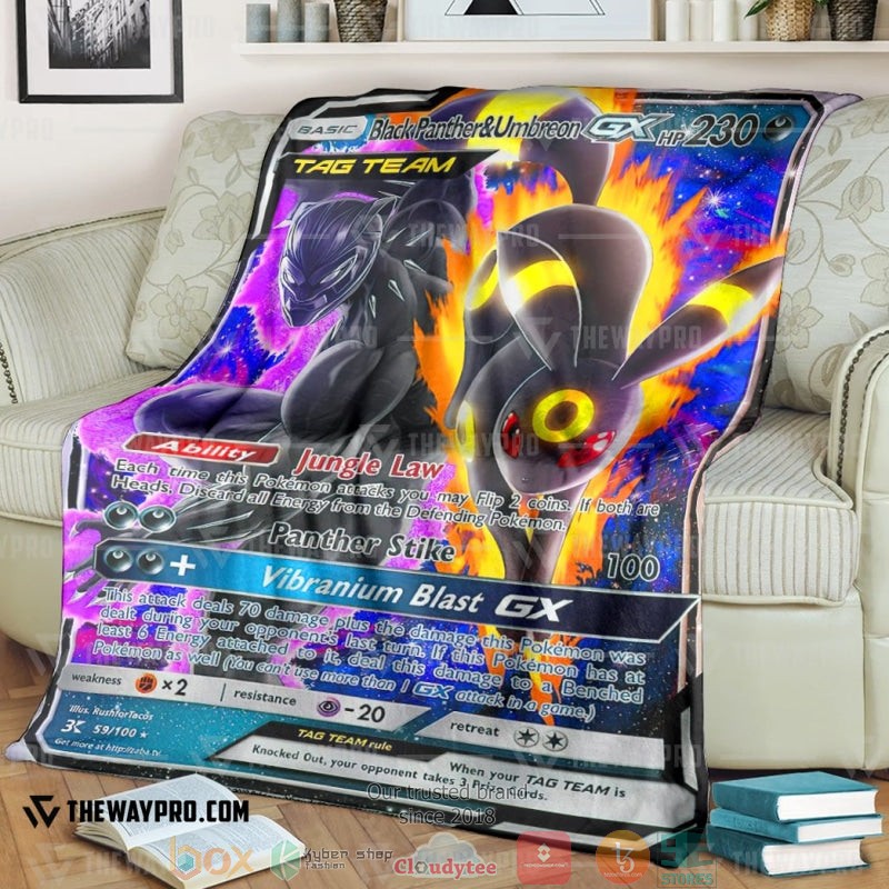 Anime Pokemon Bp Umbreon Tag Team Soft Blanket Anime Pokemon Bp Umbreon Tag Team Soft Blanket
