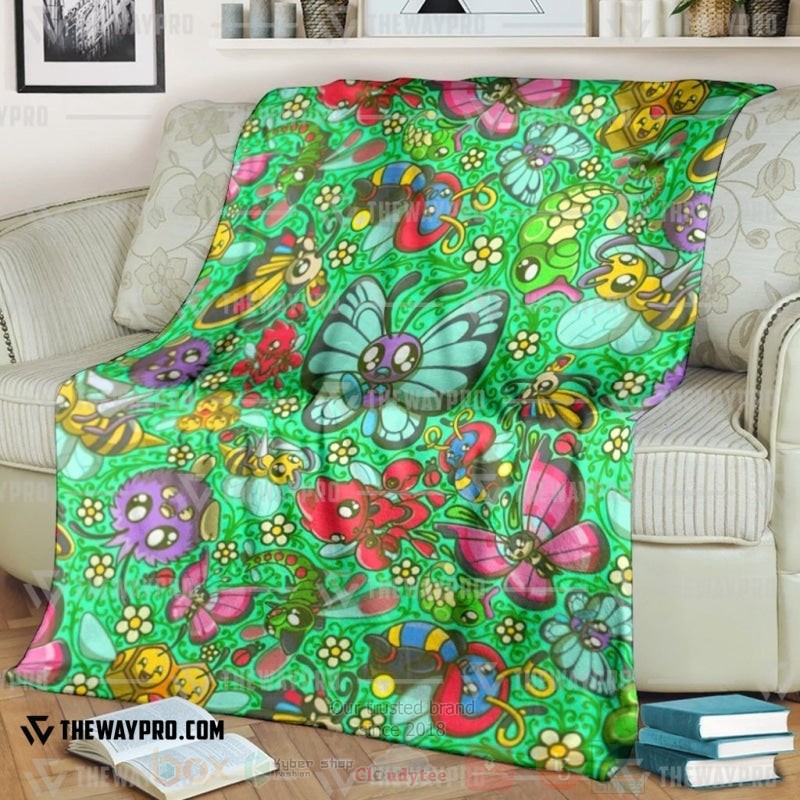 Anime Pokemon Bug Blanket 2 Anime Pokemon Bug Blanket 2