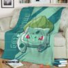 Anime Pokemon Bulbasaur Soft Blanket