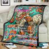 Anime Pokemon Card Arcanine Hybrid Vmax Stain Glass Soft Blanket