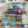 Anime Pokemon Card Captain Wartortle Gx Soft Blanket