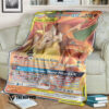 Anime Pokemon Charizard Braixen Gx Cosmic Eclipse Custom Soft Blanket