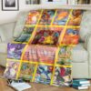 Anime Pokemon Charizard Cards Version 2 Blanket