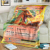 Anime Pokemon Charizard Ex Evolutions Full Printing Blanket