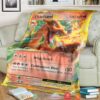 Anime Pokemon Charizard Ex Evolutions Soft Blanket