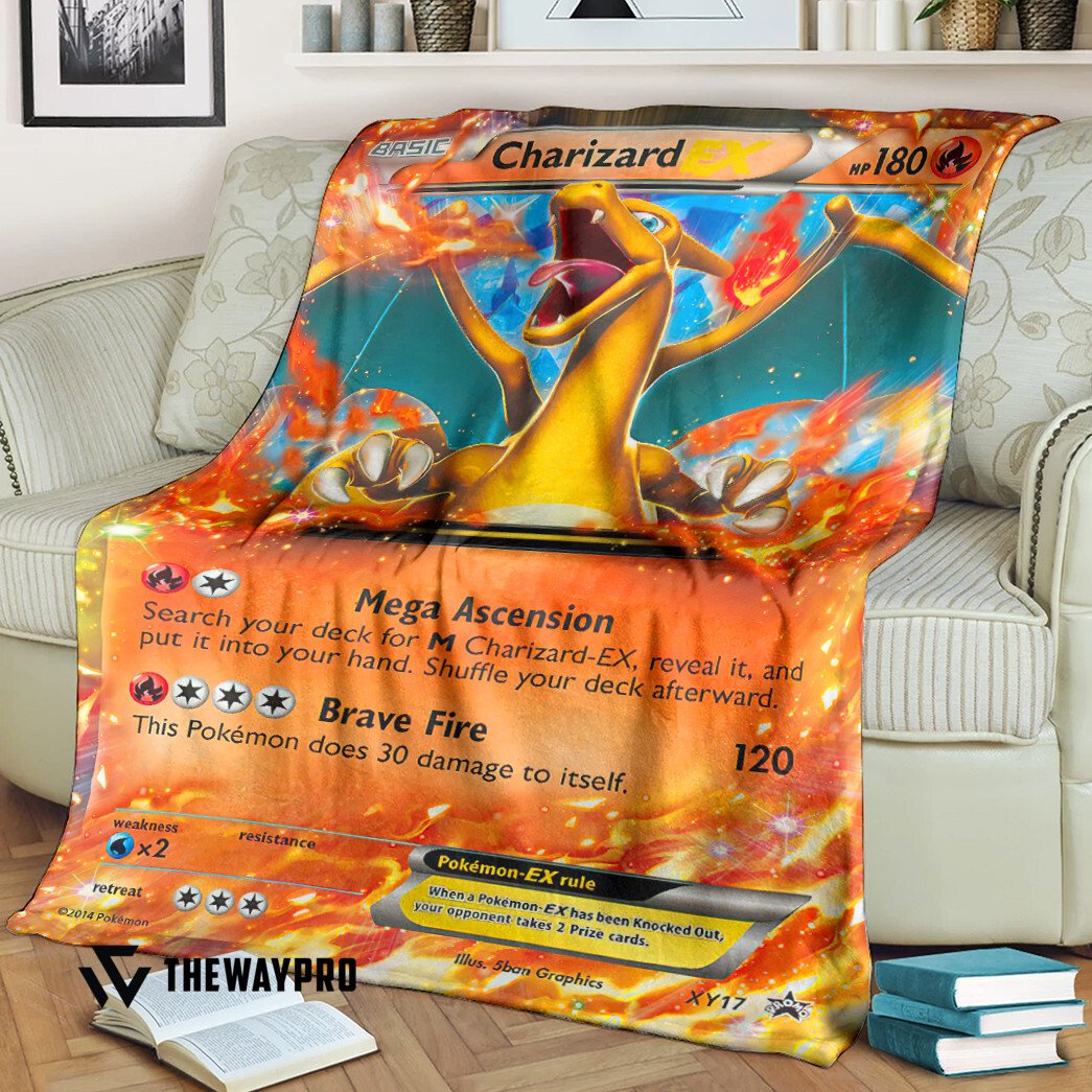 Anime Pokemon Charizard Ex Xy Promos 2 Blanket Anime Pokemon Charizard Ex Xy Promos 2 Blanket