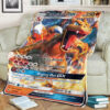 Anime Pokemon Charizard Gx Full Print Soft Blanket