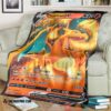 Anime Pokemon Charizard V 2022 Soft Blanket